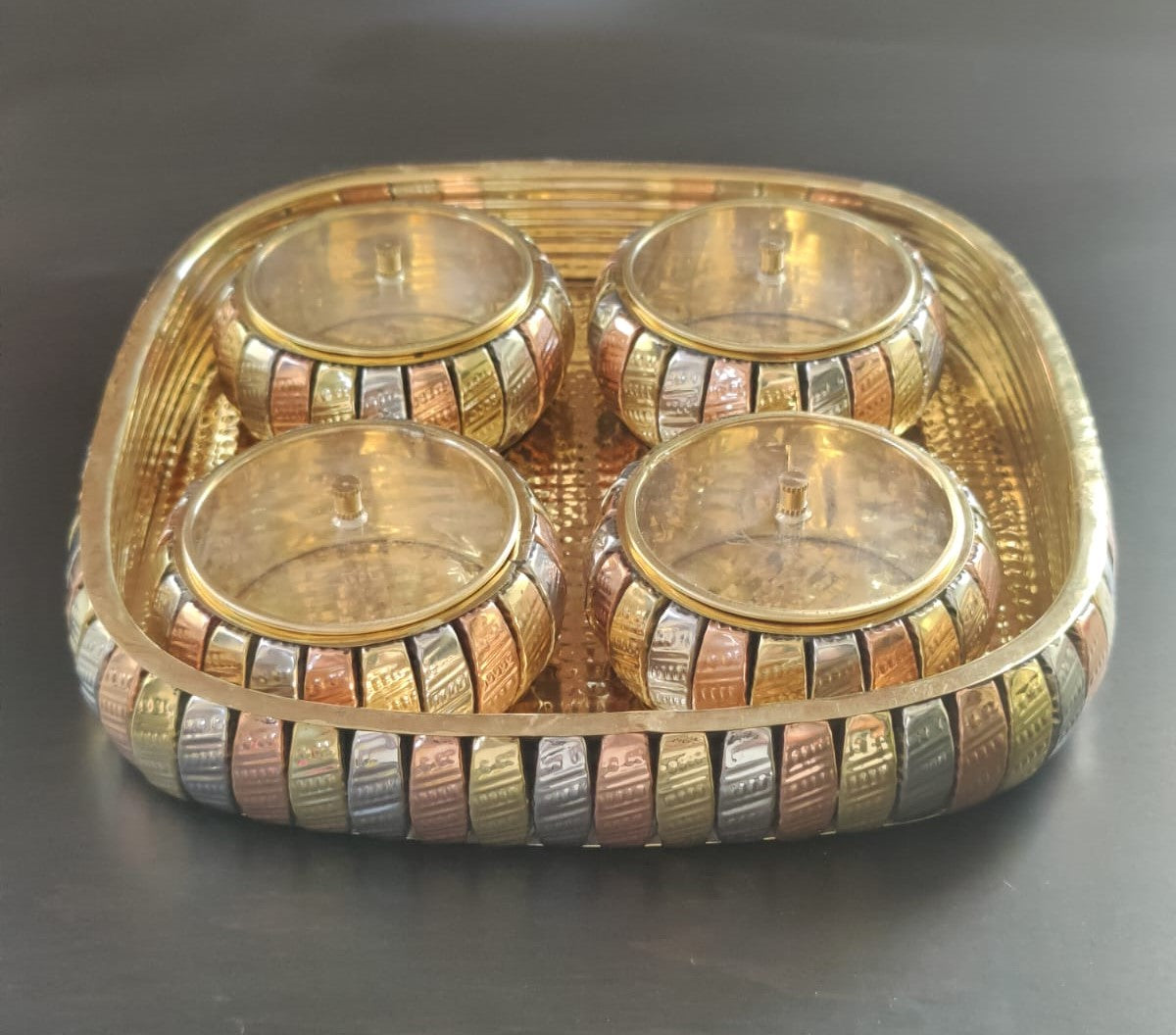 brass mukhwas box