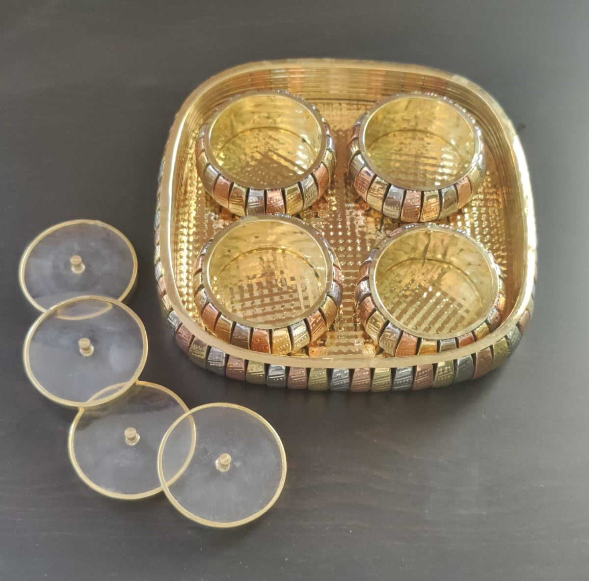 brass mukhwas box