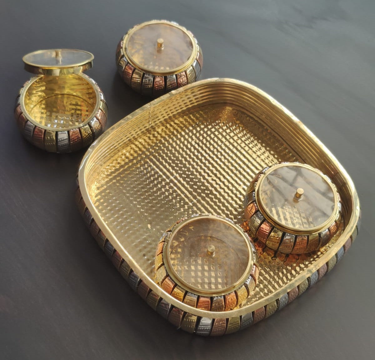 brass mukhwas box