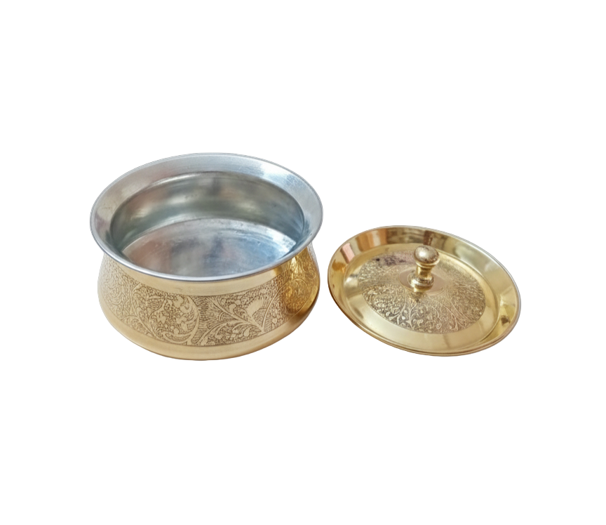 brass handi with lid