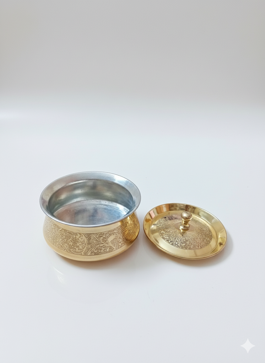 brass handi with lid