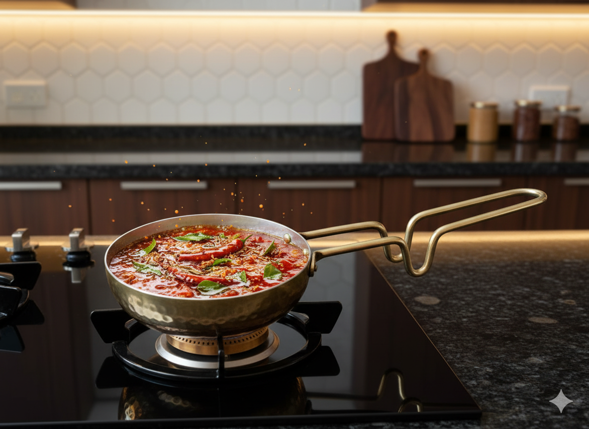 tadka pan brass