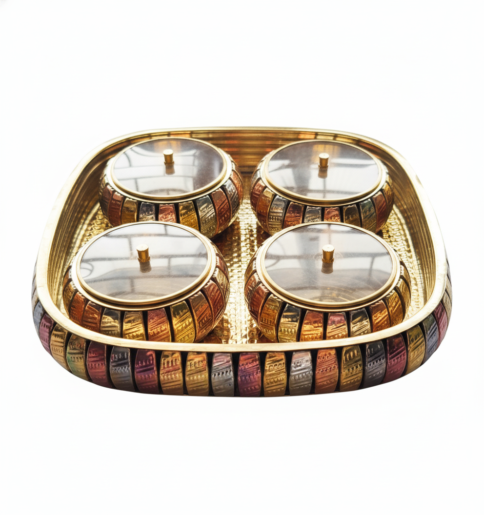 brass mukhwas box