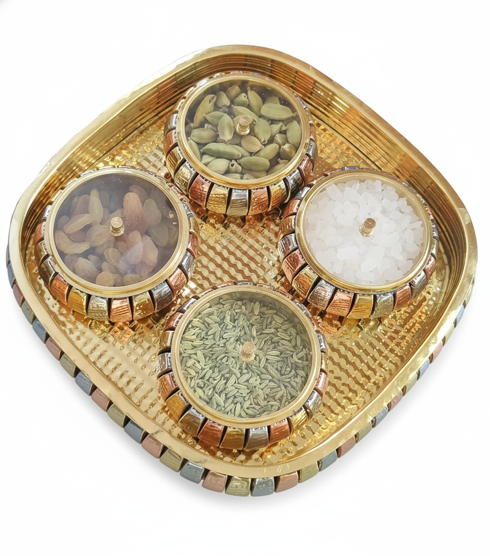 brass mukhwas box