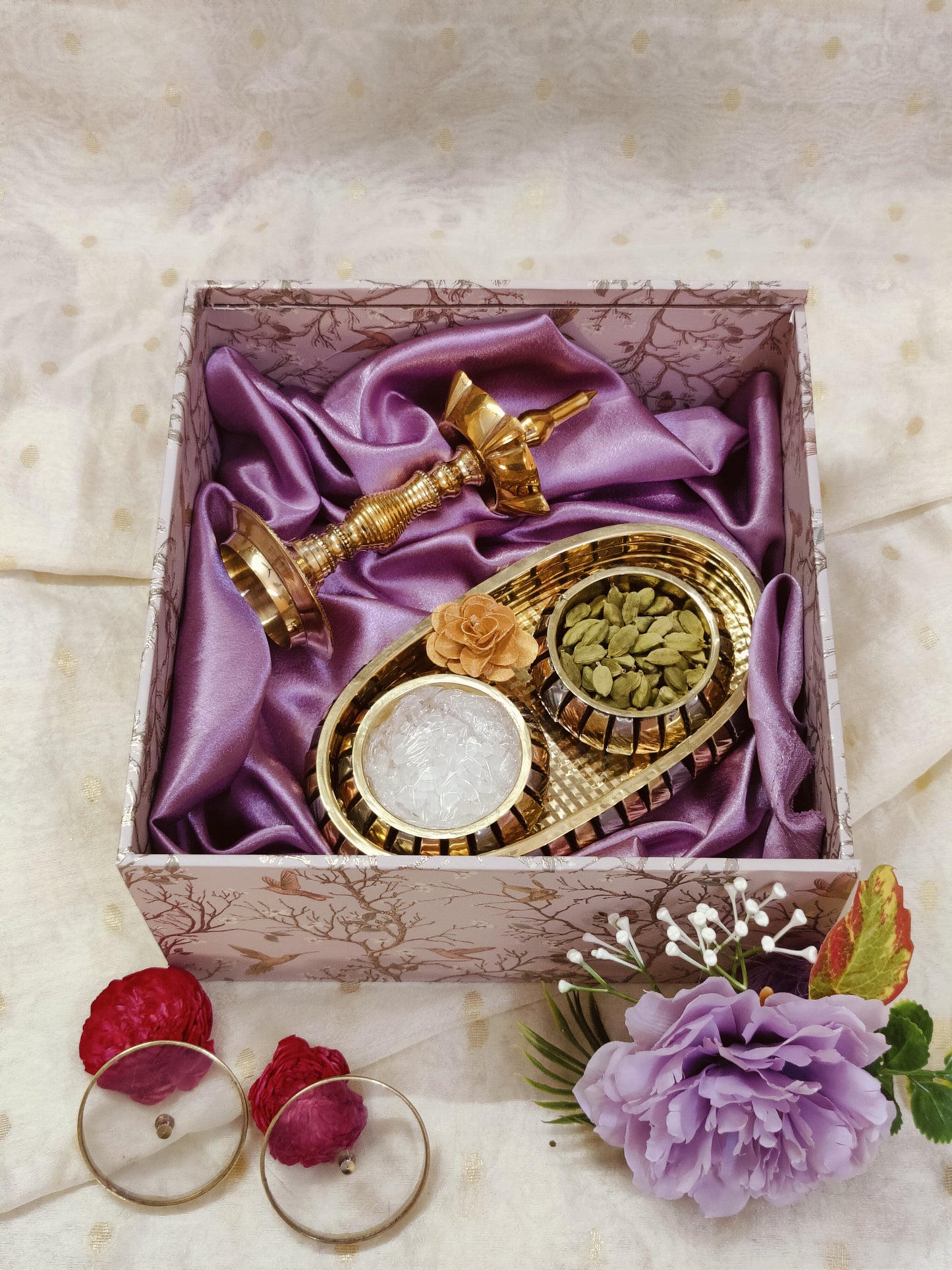 brass mukhwas box