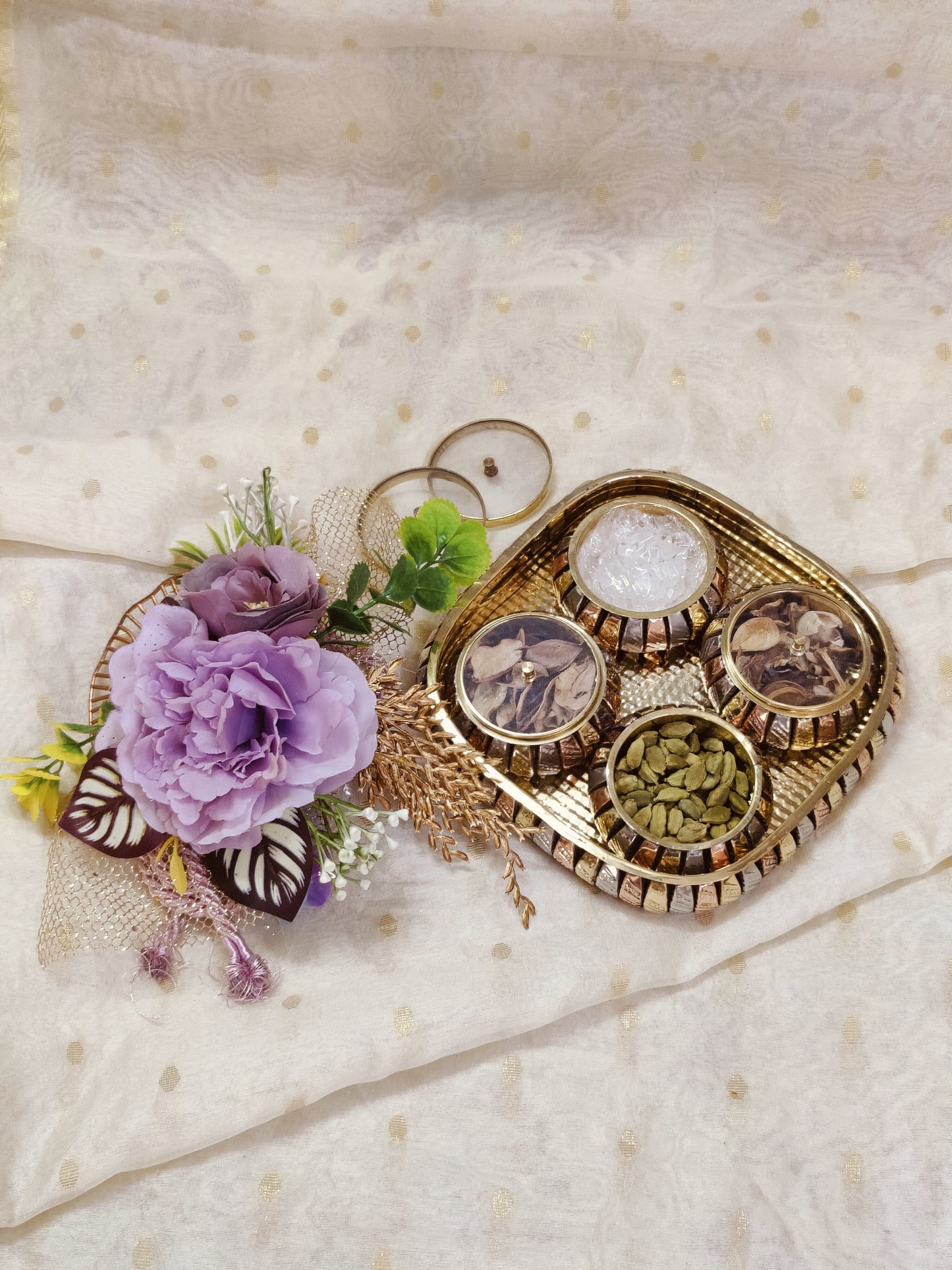 brass mukhwas box