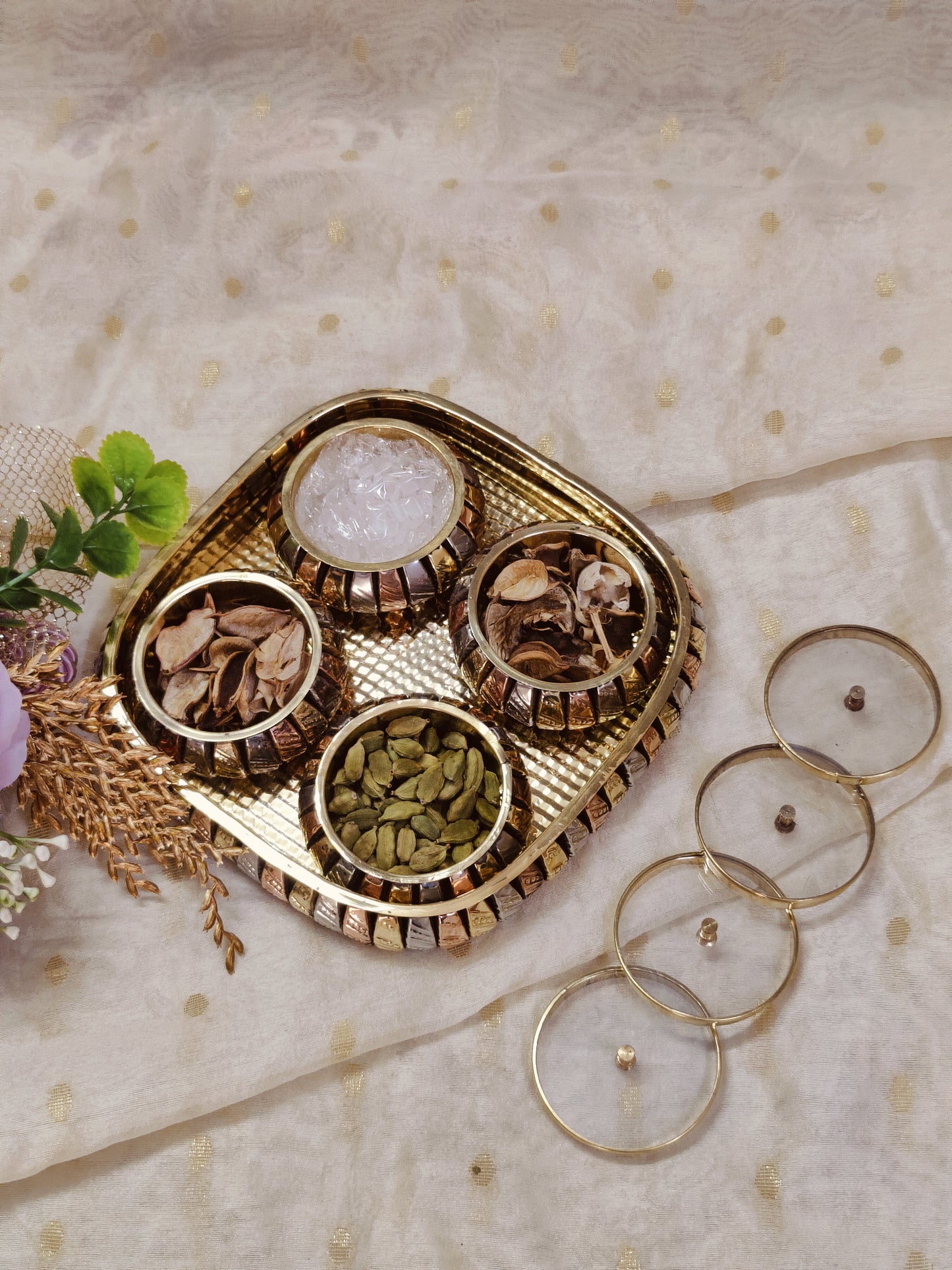 brass mukhwas box