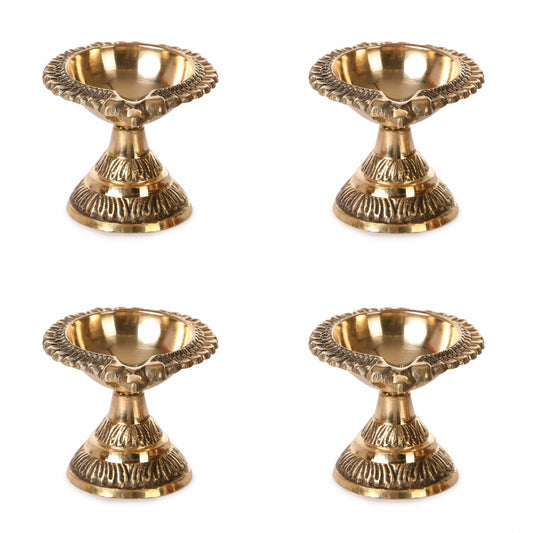 laxmi kuber diya brass