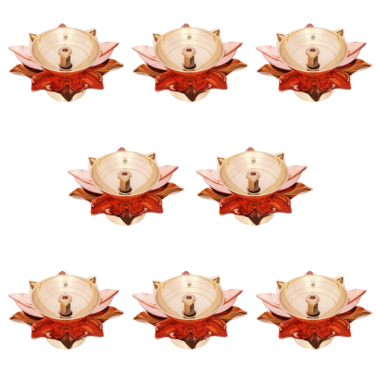 lotus diya brass