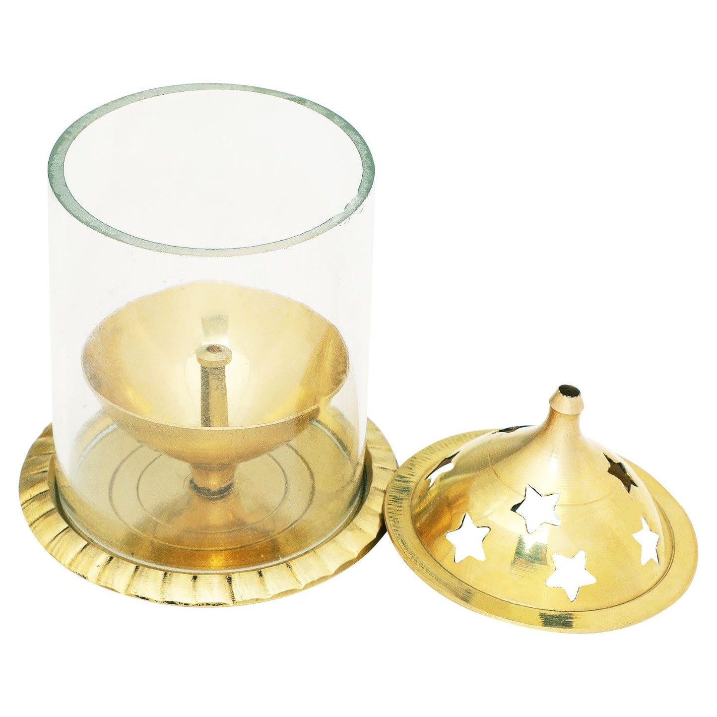 brass akhand diya