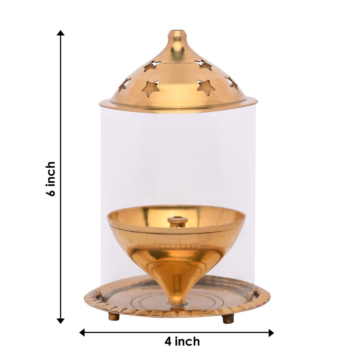 brass akhand diya