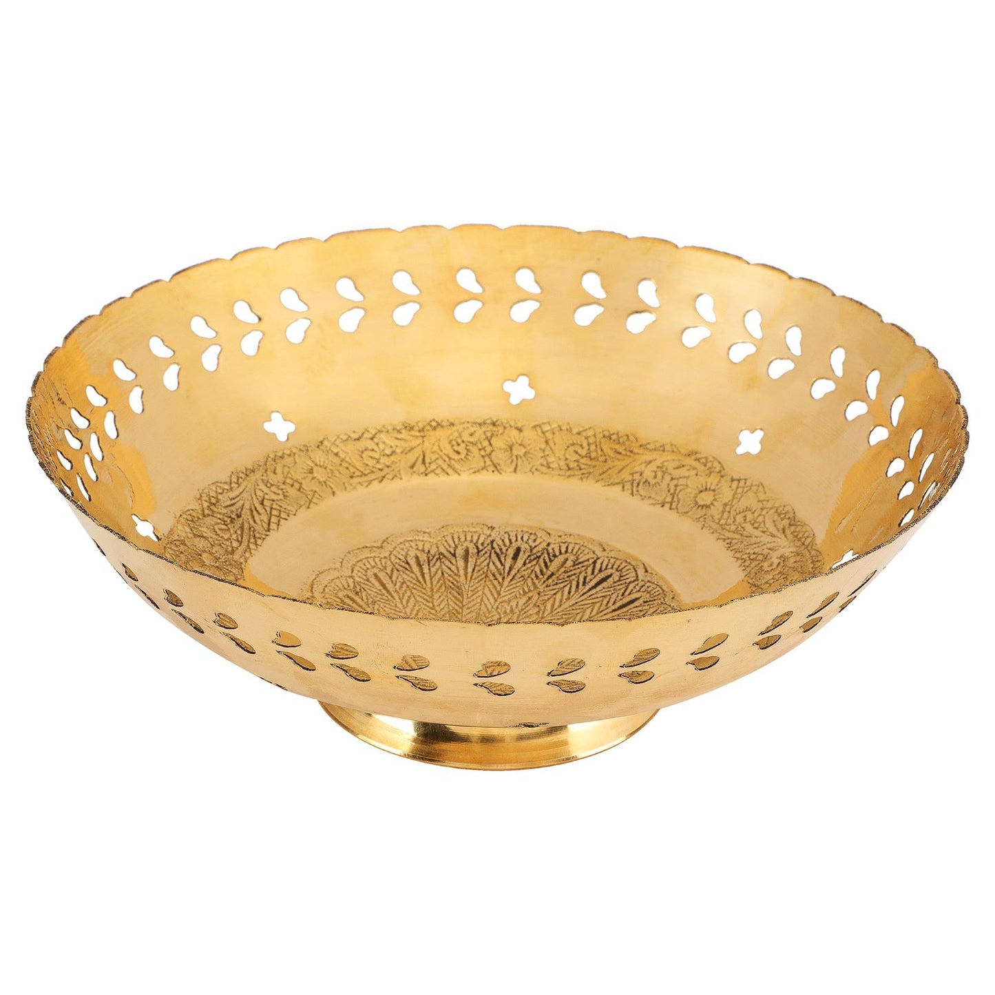 fruit bowl brass