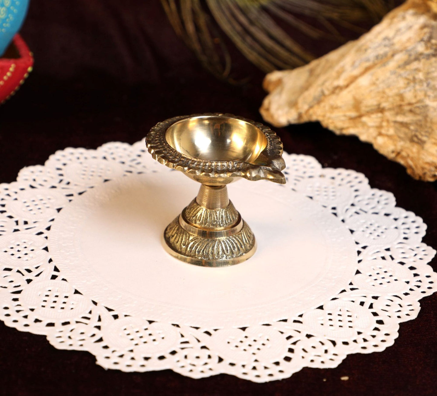 laxmi kuber diya brass