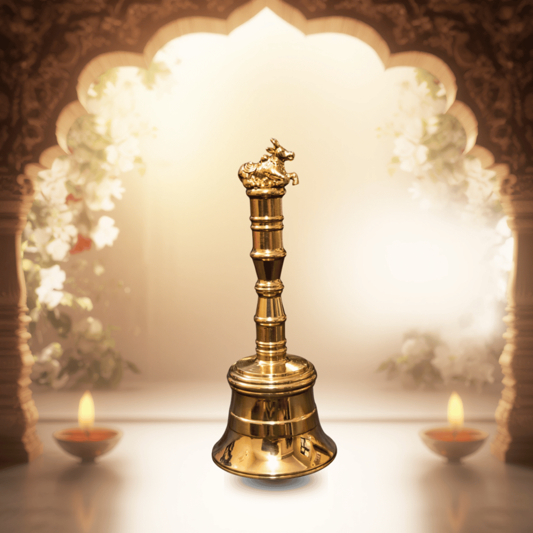 Brass Nandi Bell with temple sound