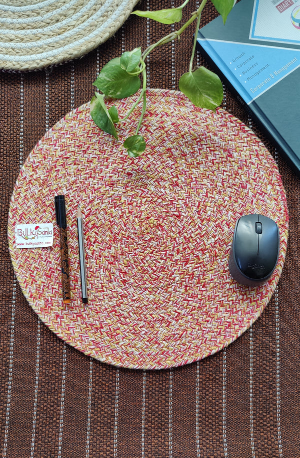 round table mats cotton