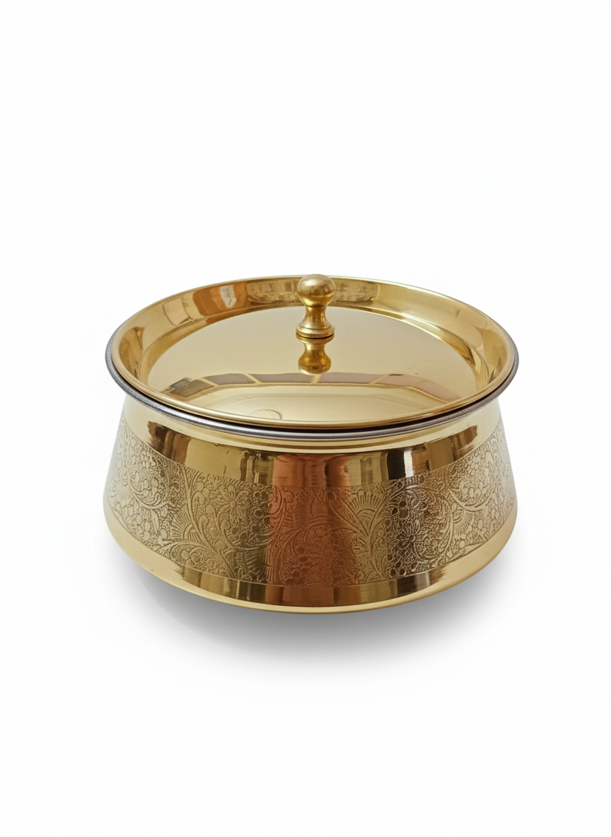 brass handi with lid