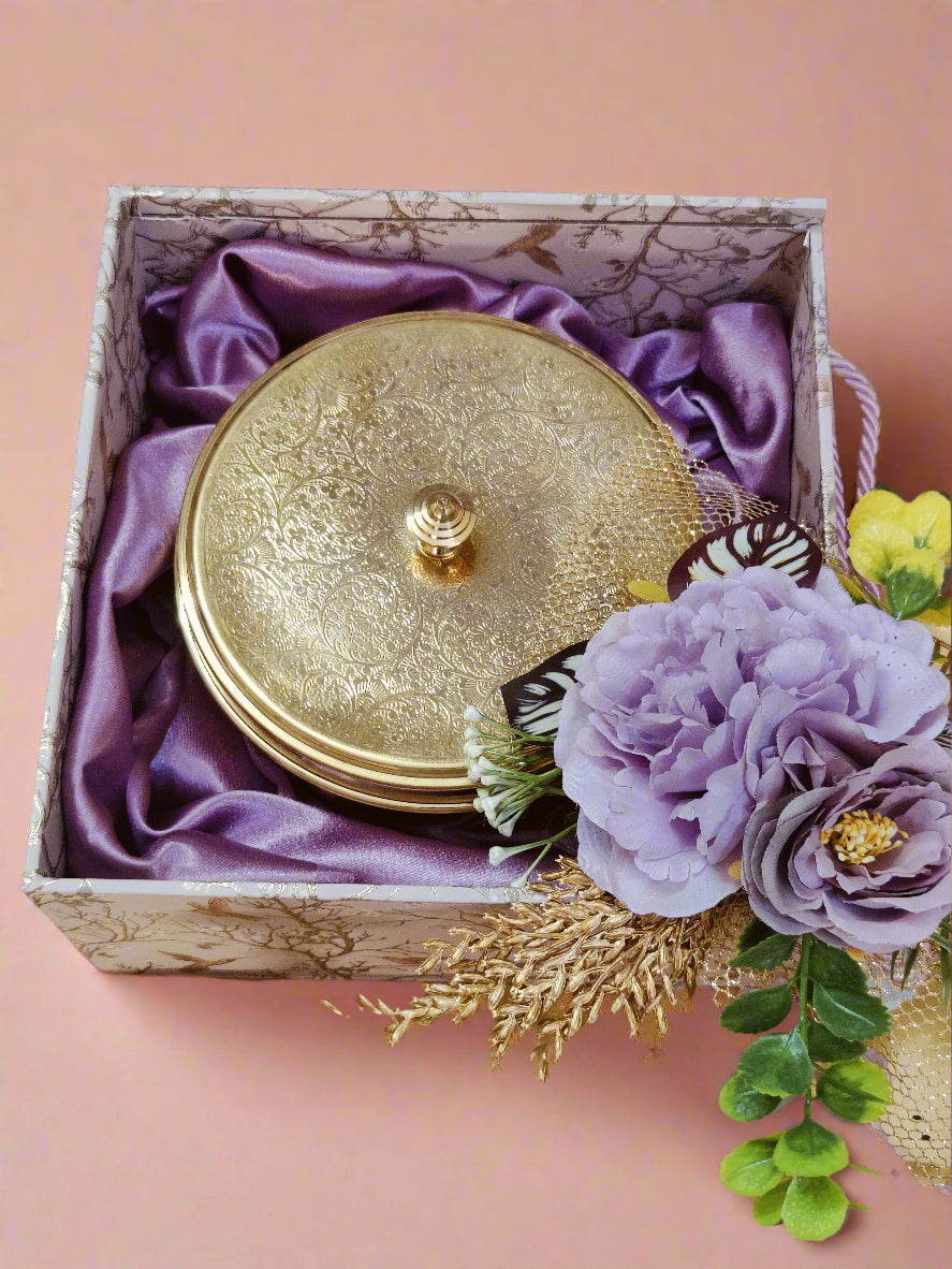 Essence of Flavour: Brass Spice Box Gift Set - Hamper