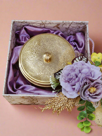 Essence of Flavour: Brass Spice Box Gift Set - Hamper