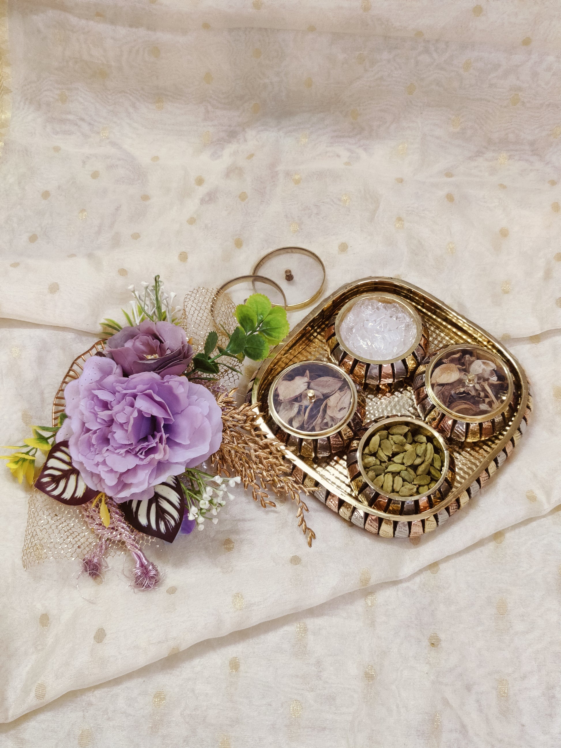 brass mukhwas box