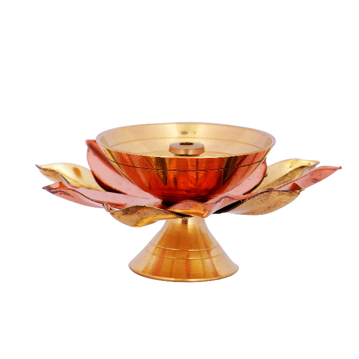 lotus diya brass