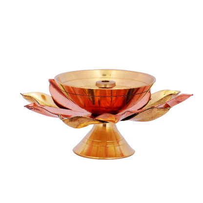 lotus diya brass
