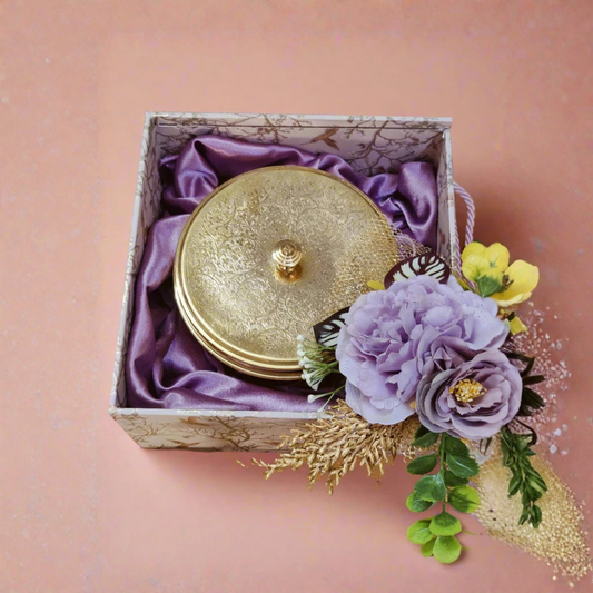 Essence of Flavour: Brass Spice Box Gift Set - Hamper