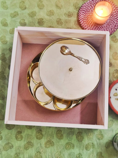Essence of Flavour: Brass Spice Box Gift Set - Hamper