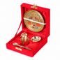 Pooja-/Puja-Thali-Set aus Messing mit Geschenkbox – Ideal für Bhog und als religiöses Geschenk