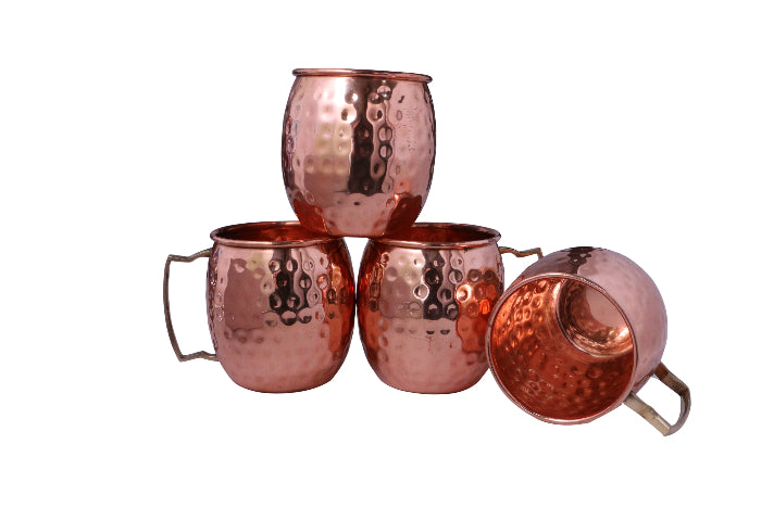copper mugs set of 4