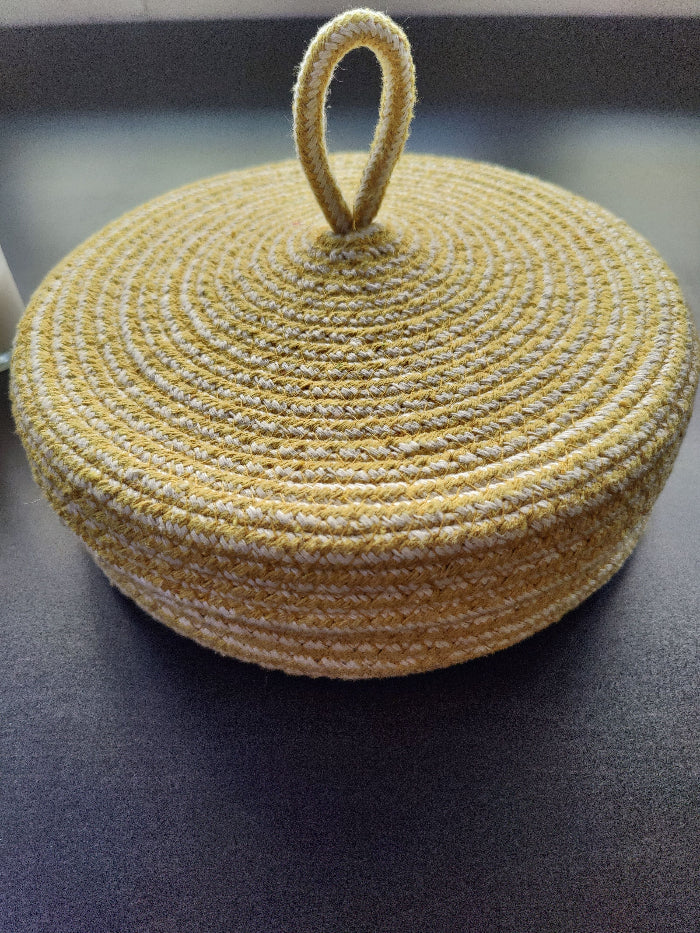 cotton baskets for storage yellow 3