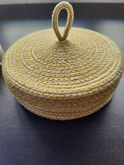 cotton baskets for storage yellow 3