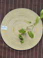 Cotton Round Table Mats | Heat Resistant Placemats, Washable & Reversible Design