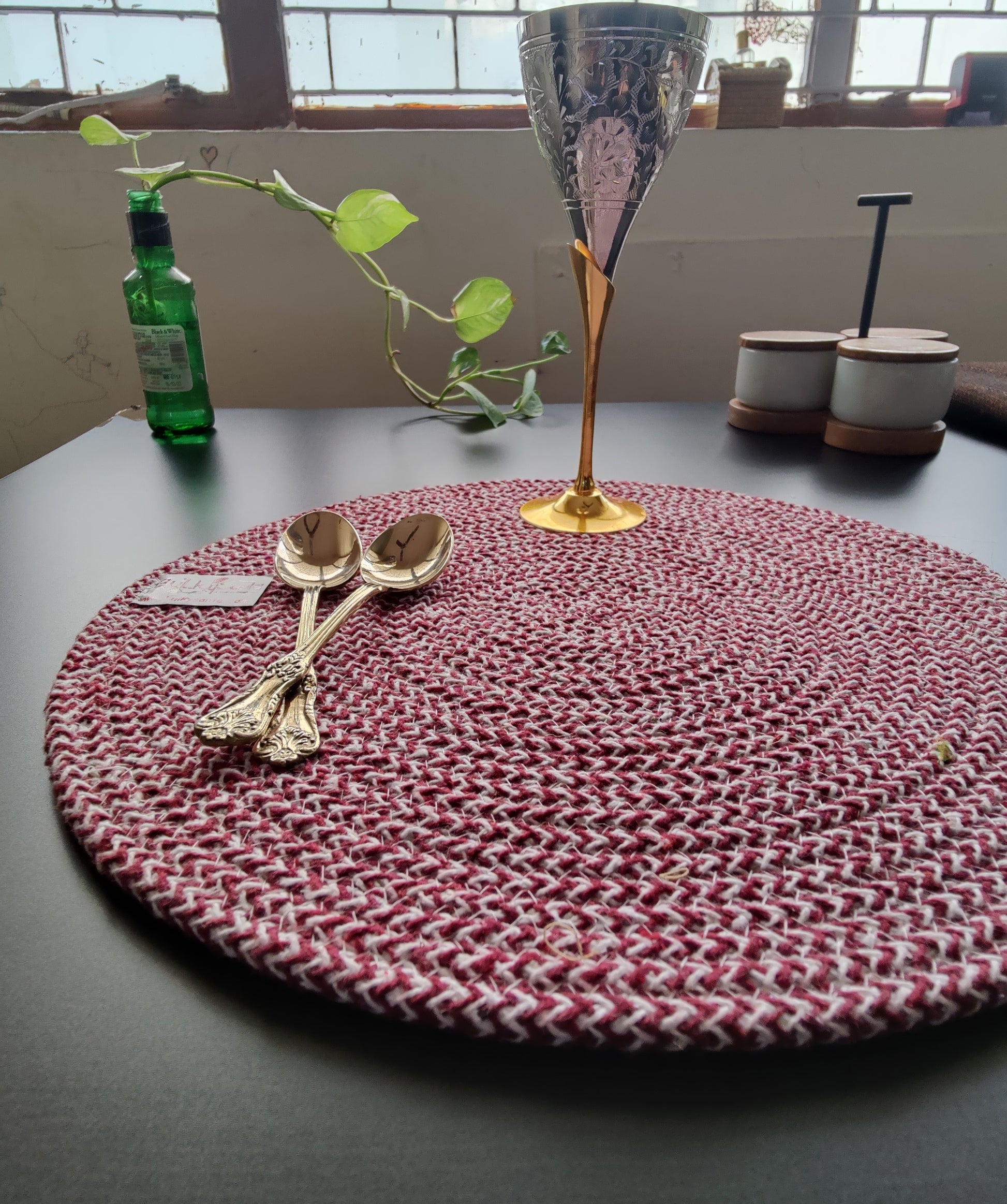 round table mats cotton