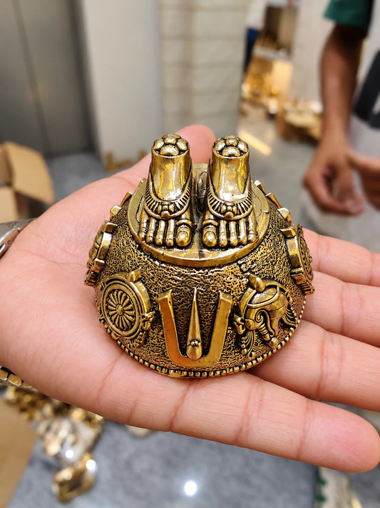 Brass Charan Paduka – Auspicious Footprints of Lord Vishnu